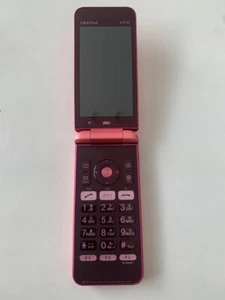 Kyocera KYF37 Pink Flip Phone Unlocked 4G LTE - Used Working Japan - Picture 1 of 5