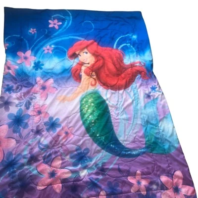 Manta Reversible Cama Doble Sirenita Ariel De Colección Disney Foto 1 de 4