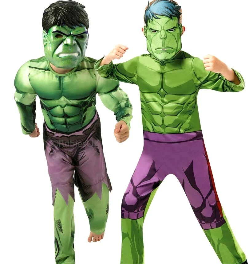 Child AVENGERS Infinity War INCREDIBLE HULK Fancy Dress Book Day Boys Costume - Image 1 of 1