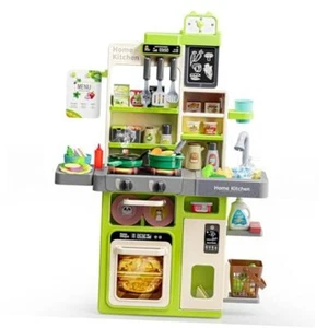 Kids Pretend Play Kitchen Set, Kitchen Toys with Realistic Sound & Light, - Picture 1 of 7