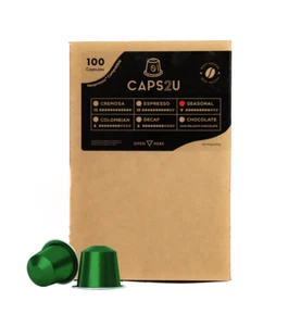 Home Compostable Seasonal Espresso Flavored Coffee Capsules Pods - 100 Count - Picture 1 of 4