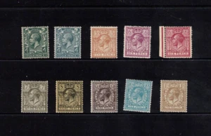GREAT BRITAIN GEO V Definitives   (10)  MINT UNHINGED - Picture 1 of 2