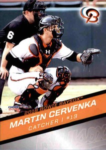 2018 Bowie Baysox Choice #5 Martin Cervenka Prague Mexico MX - NM Baseball Card
