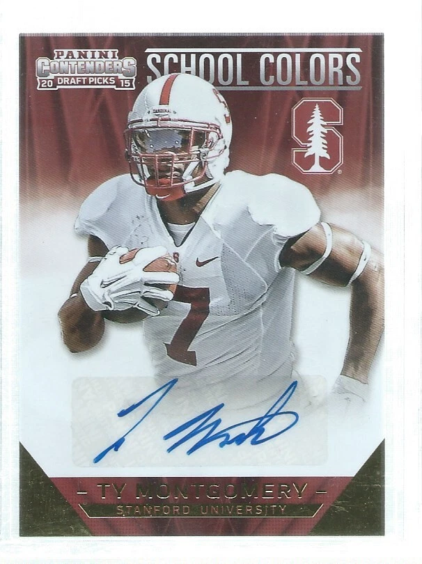 TY MONTGOMERY 2015 PANINI CONTENDERS SCHOOL COLORS AUTO RC #33 - Image 1 of 1