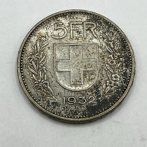 Switzerland - 1932-B Large Silver 5 Francs - - Picture 1 of 5