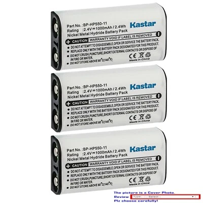 Kastar 2.4V 1000mAh Battery for Sony MDR-RF925 MDRRF925 MDR-RF925RK MDRRF925RK - Image 1 of 3