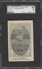 1922 NEILSON'S CHOCOLATE BILL CUNNINGHAM 112 VG V61 TYPE 1 NO HIGHER SGC 3 GIANT
