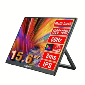 15.6 Inch Portable Monitor Touchscreen 1920x1080 Expanded Display for Laptop PC - Picture 1 of 9