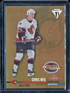 2001-02 Titanium Draft Day Rookie #154 Chris Neil RC /780 - Ottawa Senators - Picture 1 of 1