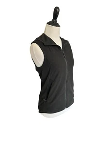 Arc'teryx Damen ärmellos Kapuze schwarz Reißverschluss gerippt Weste Gr. S Outdoor Sportler - Bild 1 von 15