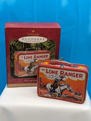 Hallmark Keepsake LONE RANGER Lunchbox Ornament Tonto and Ranger on Back NIB '97 - Image 1 of 4