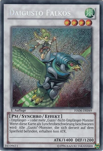 YU-GI-OH, DAIGUSTO FALKOS, SCR, HA06-DE049, 1. Auflage, TOP - Picture 1 of 1