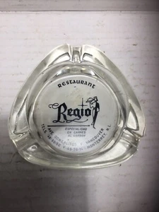Vintage Regio Restaurant Aschenbecher Monterrey NL Mexiko. Weißes Aufkleber auf der Unterseite. - Bild 1 von 9