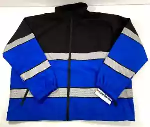 SPIEWAK S319STL LARGE REG SOFTSHELL JACKET WATERPROOF BLACK / ROYAL BLUE - Picture 1 of 3