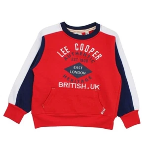 Kids Designer Sweater/Sweatshirt GLC99 SW Girls/Boys Size 6A Lee Cooper Rouge - Picture 1 of 5