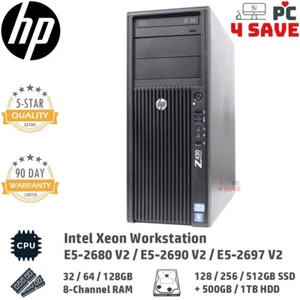 HP E5-2697 V2 CPU / 128GB RAM / 512GB SSD + 1TB HD K2000 Z420 Custom Workstation - Picture 1 of 6