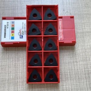 10PCS WNMA080404 / WNMA080408 / WNMA080412 Carbide Turning Inserts For Cast Iron - Picture 1 of 6