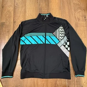 Y2K Quiksilver Full Zip Hoodless track jacket Green Large Vintage 2000’s - Picture 1 of 11