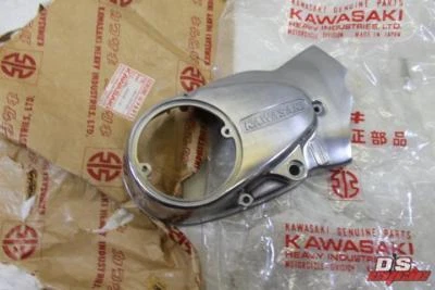 Kawasaki NOS NEW 14031-070-80 Left Engine Cover G3 G5 KE KH G3SS KE100 1974-77 - Image 1 of 4
