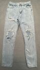 Pink Lily Used Women's Jeans Size 27 Straight Leg Causal Denim Blue