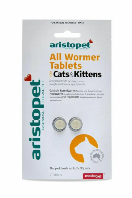 Aristopet All Wormer Treatment for Cats 2pk
