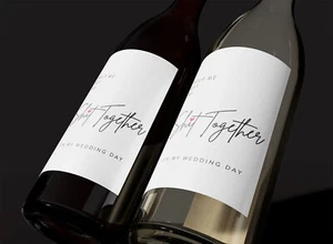 2x HELP ME GET MY SHIT TOGETHER Wedding Engagement Planning Wine Champagne Label - Picture 1 of 5