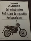 Honda Xl500r Set-Up Instructions  Manual 1982 C