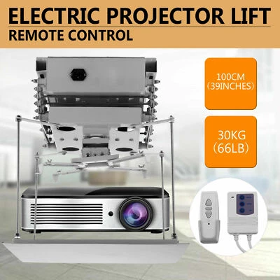 Intbuying39in Projector Bracket Motorized Electric Lift Projector Remote Control - Image 1 of 4