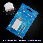 Rechargeable Battery Cr425 Usb Charger For Electronic Floats Night Fishing