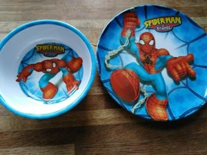 spider-man & friends marvel plate and bowl - Picture 1 of 3