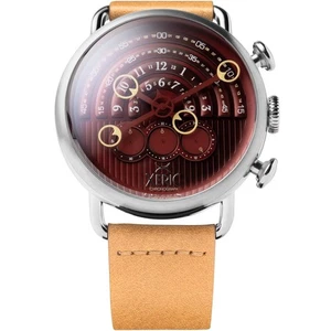 Xeric Halograph Chrono Saphir Silber Ochsenblut Uhr - Brandneu - Bild 1 von 3
