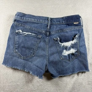 Pantalones Cortos Madre Superior The Dutchie Para Mujer 27 Denim Desgastado Hecho en EE. UU. #2263 - Imagen 1 de 12