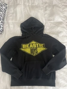 Men's Beastie Boys Diamond Logo Hoodie Black Yellow Small - Picture 1 of 3