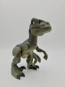 Jurassic World Interactive Baby Blue Raptor Dinosaur Noise & Sounds 8" Inch - Picture 1 of 8