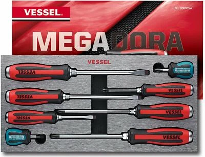 Vessel 9308EVA Megadora JAWSFIT Screwdriver 8 Pcs Set - Image 1 of 4
