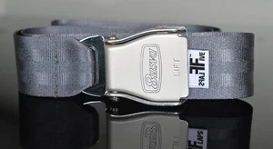 DASH 8 De Havilland Flugzeuggürtel aus original Safety Belt - gunmetal grey - Bild 1 von 1