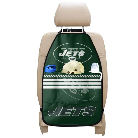 New York Jets Car Seat Back Multi-Pocket Storage Bag Organizer Holder Hanger Cover