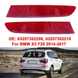 2x Stoßstange Rot Linse Rückstrahler 63257352210 Für BMW X3 F25 2014-2017 - Bild 1 von 6