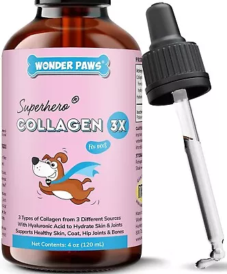 Premium Collagen for Dogs – Liquid Collagen for Dogs with Hyaluronic Acid - 4 oz - Image 1 of 4