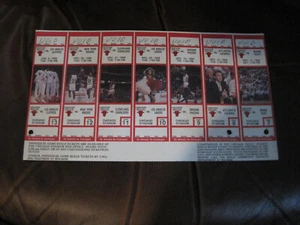 Biglietti Michael Jordan Scores 40 Twice 1988-89 Chicago Bulls proof 7 partite - Foto 1 di 2