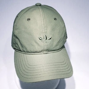 Adidas Modern Relaxed Fit Strapback Green Cap Hat Embroidered Logo Vent Holes - Picture 1 of 8