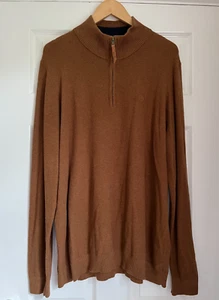 Top Fat Face para hombre de algodón y cachemir con media cremallera XXXL (47-50") - Imagen 1 de 4