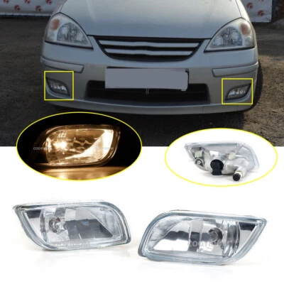 1 par de luces antiniebla transparentes para parachoques delantero para Suzuki Aerio/Liana 2004 2012 Foto 1 de 4