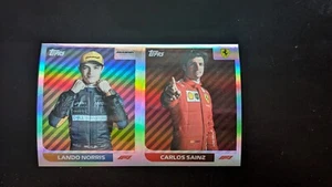 2021 Topps Formula 1 F1 Stickers Foil Lando Norris Carlos Sainz Limited Ed - Picture 1 of 6