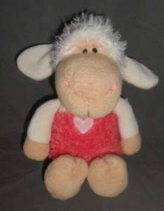 NICI SCHAF WEISS MIT SCHLENKERBEINE UND ROSA KLEID  KUSCHELTIER - Bild 1 von 1