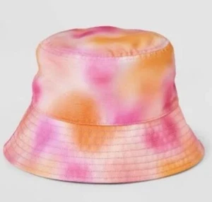Girls' Tie Dye Bucket Hat - Cat & Jack Pink/Orange - Picture 1 of 4