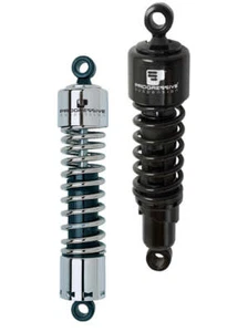 Progressive Fits Harley 412 Series Shocks 12.0in - Chrome - Picture 1 of 2