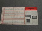 Vintage 1960's TRICITY MARQUIS ELECTRIC COOKER Brochure COOKING GUIDE