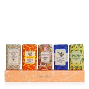 Crabtree & Evelyn Heritage Soaps Splendour Gift Set 5 LARGE BARS X 158g - Picture 1 of 3