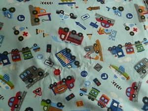 **** Stoffpaket, Jungen, Jersey, Fahrzeuge aller Art, 2,00 x 1,50, neu**** - Bild 1 von 1